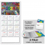 School Tools Z-Fold Greeting Card Calendar
