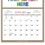 Robin Memo Calendar, 11.25 x 12.5