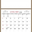 Robin Memo Calendar, 11.25 x 12.5