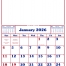 12-Sheet Commercial Calendar, 13 x 19 (Memo)