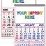 12-Sheet Commercial Calendar, 13 x 19 (Quarterly)
