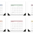 Flex Desk Pad Calendar, Side Ads (Accent)