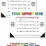 Flex Desk Pad Contractor&#039;s Calendar, Side Ads (Accent)