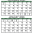 3-Month Display Calendar, 13 x 27 (Accent)