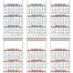3-Month Display Calendar, 13 x 27 (Accent)