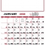 Contractor&#039;s Calendar, 19 x 26 (Memo)