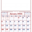 12-Sheet Commercial Calendar, 19 x 26 (Memo)