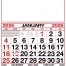 12-Sheet Commercial Calendar, 19 x 26 (Quarterly)