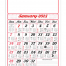 6 Sheet Monthly Almanac Calendar (11x17)