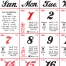 6 Sheet Monthly Almanac Calendar (11x17)