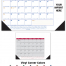 Jumbo Desk Pad Calendar, Style B (Date Grid with Side Notes Area, Top Ad) w/Vinyl Corners