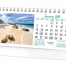 Beaches 6-Sheet Desk Calendar