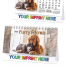 Furry Friends 6-Sheet Desk Calendar
