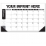 Vista Desk Pad Calendar, Modern (17x11, Black)