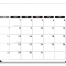 Vista Desk Pad Calendar, Modern (17x11, Black)