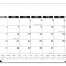 Vista Desk Pad Calendar, Classic (17x11, Black)