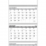 Three Month View / Four Panel Calendar, Wire-O Bound (13x32-1/2)