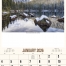 Scenic America® 12-Sheet Executive Calendar with White Ad
