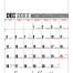Yearly Record® Contractor Memo Calendar, Grey &amp; Red