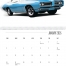 Classic Muscle Cars Calendar