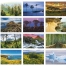 World Scenic Spiral Tinned Calendar