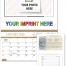 Recipe Pocket Calendar (Single Image, 10&quot; x 14&quot;)