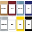 Weekly Board Calendars - SOLID COLORS