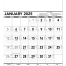 Contractor Memo Calendar, Black &amp; White