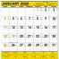 Contractor Memo Calendar, Yellow &amp; Black