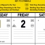 Contractor Memo Calendar, Yellow &amp; Black