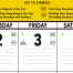 Contractor Memo Calendar, Yellow &amp; Black