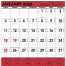Contractor Memo Calendar, Red &amp; Black