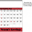 Contractor Memo Calendar, Red &amp; Black