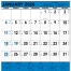 Contractor Memo Calendar, Blue &amp; Black