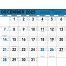 Contractor Memo Calendar, Blue &amp; Black