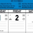 Contractor Memo Calendar, Blue &amp; Black
