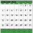 Contractor Memo Calendar, Green &amp; Black