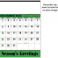 Contractor Memo Calendar, Green &amp; Black