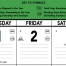 Contractor Memo Calendar, Green &amp; Black