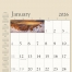 Decorator Memo (Tan) Calendar