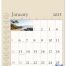 Decorator Memo (Tan) Calendar
