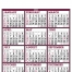 Big Numbers Span-A-Year Calendar