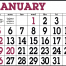 Big Numbers Span-A-Year Calendar