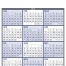 Span-A-Year - Blue &amp; Grey Calendar