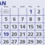 Span-A-Year - Blue &amp; Grey Calendar