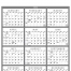 Span-A-Year (Non-Laminated) Calendar, Black &amp; White