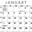 Span-A-Year (Non-Laminated) Calendar, Black &amp; White