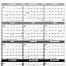 Time Management Span-A-Year (Laminated) Calendar, Black &amp; White