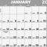Time Management Span-A-Year (Laminated) Calendar, Black &amp; White