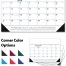 Desk Pad Calendar, Black &amp; Blue
